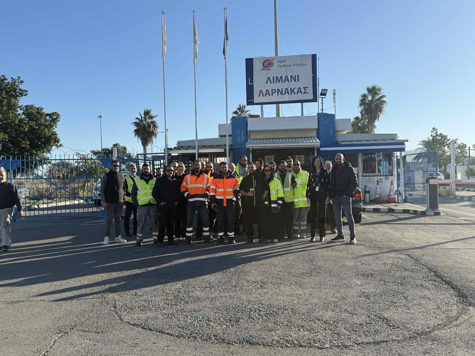 Πρόοδος στην εφαρμογή των μέτρων ασφάλειας και υγείας στο λιμάνι Λάρνακας